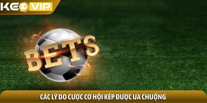 Các lý do cược cơ hội kép được ưa chuộng