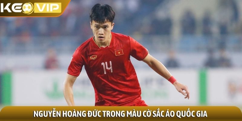 Nguyễn Hoàng Đức trong màu cờ sắc áo quốc gia